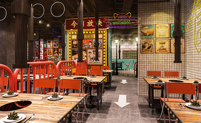 杭州港风餐厅装修设计,专业港式餐厅设计案例,港风餐厅装修效果图,杭州餐厅设计装潢公司