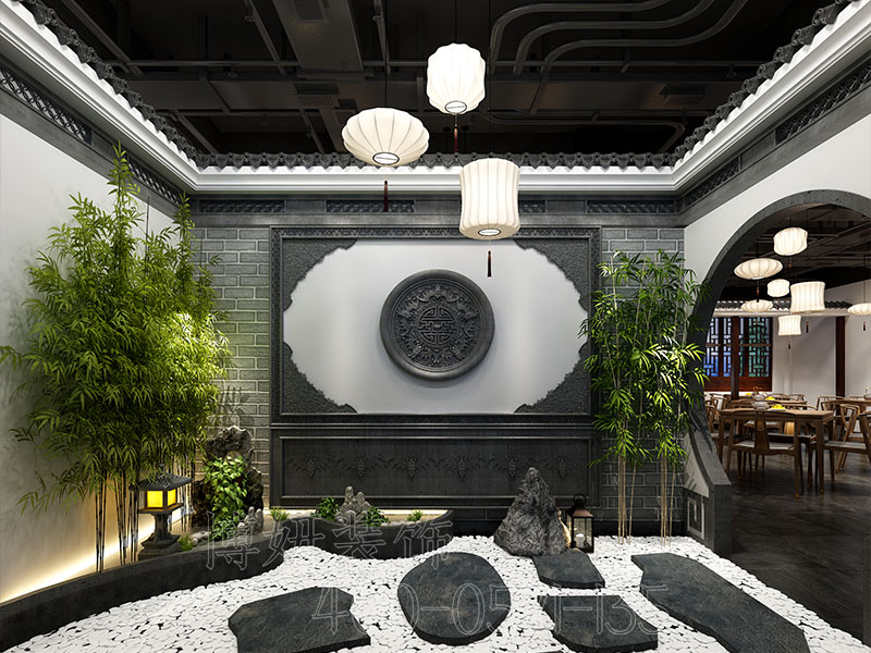 杭州中式餐饮店装修设计,专业中式餐饮店装修效果图,杭州餐饮店装修公司