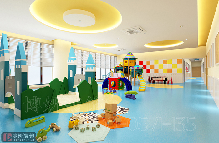 杭州滨江双语幼儿园装修设计,专业幼儿园设计公司,杭州幼儿园装修规划