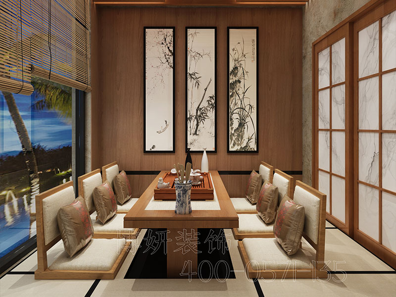 杭州特色餐厅装修,日式餐厅装修案例,杭州靠谱装修公司