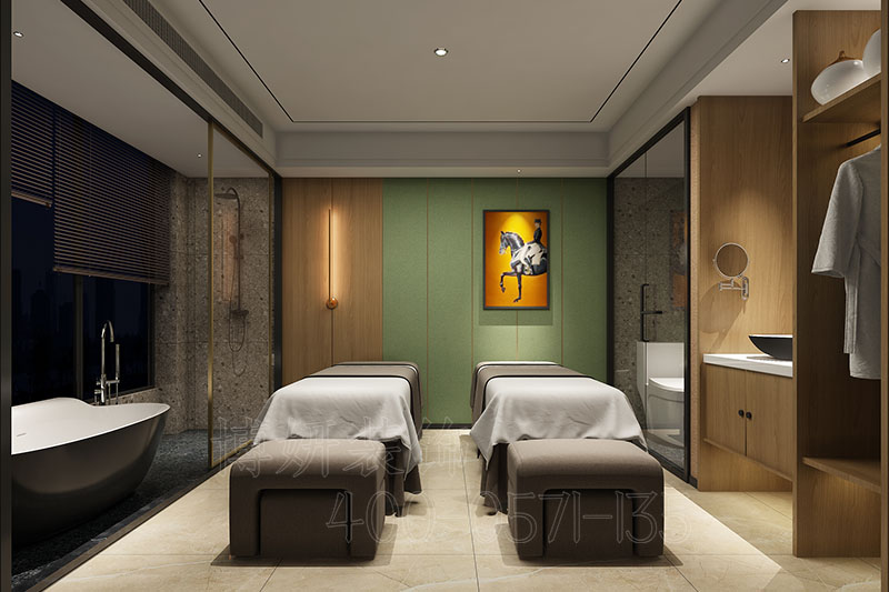 杭州梵簡美容美發店裝修設計-專業美容空間設計效果案例