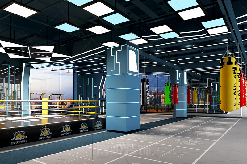 杭州搏擊館健身房設(shè)計(jì)裝修案例賞析