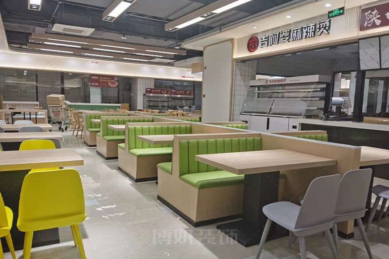 杭州丁蘭美食廣場裝修設計-專業餐飲空間打造案例