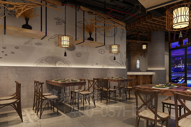 杭州小吃店装修设计公司,杭州专业小吃店设计公司,杭州装修效果图,杭州小吃店装修