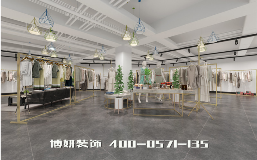 杭州服装店装修设计,杭州小型服装店装修,杭州服装店面装修公司,私人服装店装修,
